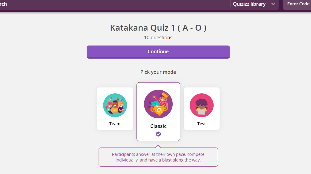 21年版 クイズアプリ Quizizz の基本的な使い方 日本語授業
